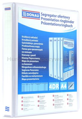 Donau Segregator ofertowy PP, A4/4RD/50, biały 