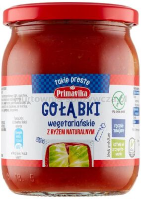 Gołąbki wegetariańskie z ryżem naturalnym BEZGL 480 g
