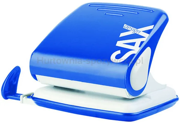 Dziurkacz Saxdesign 418 Paperbox, Dziurkuje Do 25 Kartek, Niebieski