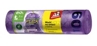Worki na śmieci JAN NIEZBĘDNY, magnum flex, z taśmą, 60l, 8szt., lawendowe - 2