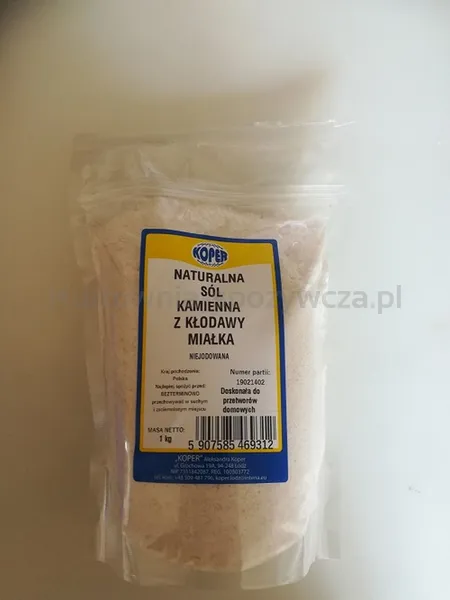 Sól naturalna kamienna z Kłodawy miałka 1 kg