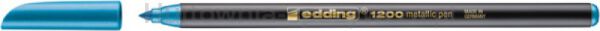 Edding Pisak z cienką końcówką e-12001-3mm, metaliczny niebieski 