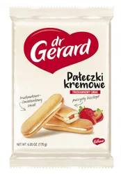 Dr Gerard Biszkopty Pałeczki Kremowe, truskawkowo-śmietankowe, 170g x 12 sztuk