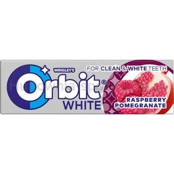 Orbit Guma do żucia White Raspberry Pomegranate 10 drażetek 14g