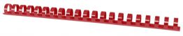 Grzbiety do bindowania OFFICE PRODUCTS, A4, 19mm (165 kartek), 100 szt., czerwone