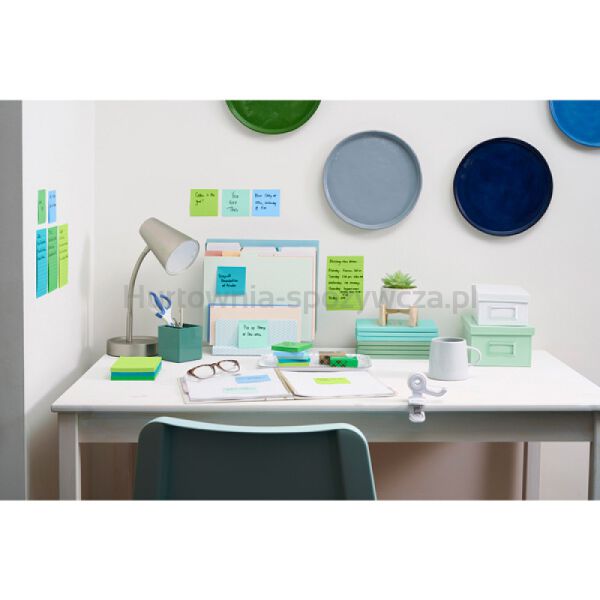 Post-It Karteczki samoprzylepne Super Sticky, OASIS, 76x76mm, 5x90 kart.  - 3