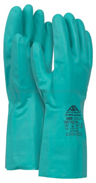 Rękawice chemiczne ACTIVE CHEM, rozm. 7, zielone