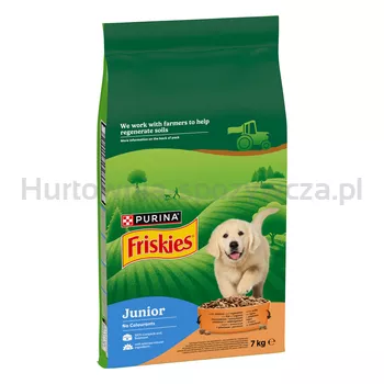 Friskies® Junior z kurczakiem, z warzywami i z mlekiem 7 kg