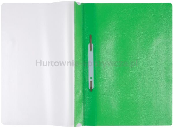 Office Products Skoroszyt, PP, A4, miękki, 100/170mikr., wpinany, zielony  - 2