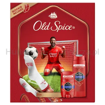 Old Spice Footballer Zestaw Podarunkowy: Dezodorant W Sztyfcie, Żel Pod Prysznic Captain I Skarpetki