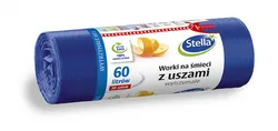 Stella Worki na śmieci z uszami, 60 l, 20 szt., granatowe, granatowy