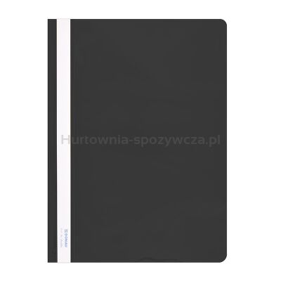 Donau Skoroszyt PVC, A4, twardy, 150/160mikr., czarny 