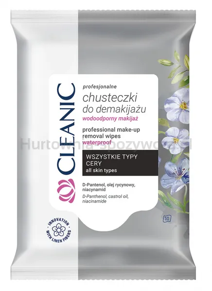 Chusteczki Do Demakijażu Cleanic, Profesjonalne, 10 Szt.