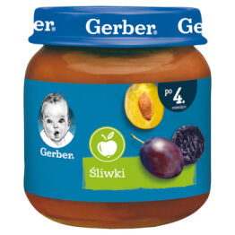 Gerber Moja Pierwsza Łyżeczka Suszone Śliwki Po 4 Miesiącu 125 G