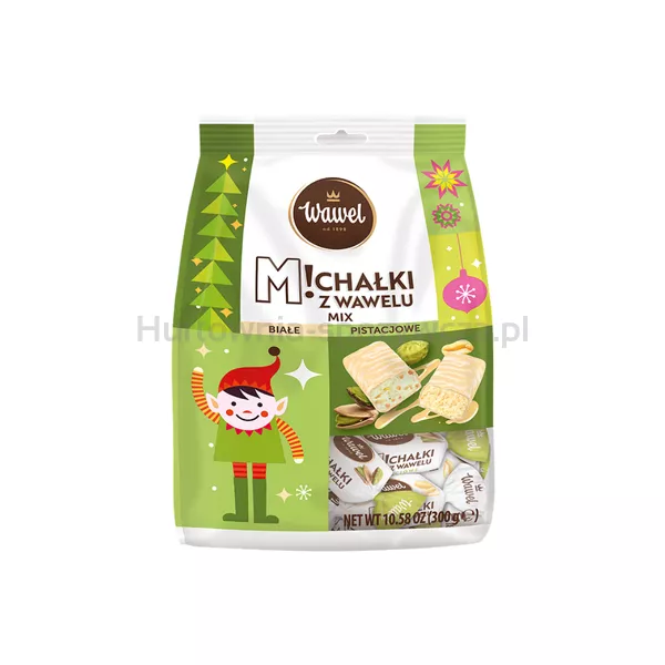 Wawel Michałki Mix Białe I Pistacjowe 300G