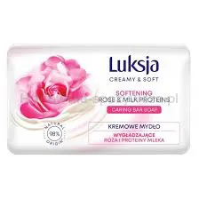 Luksja Mydło W Kostce Creamy Soft Kremowe Róża i Proteiny mleka 90 g
