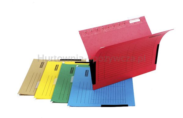 Donau Teczka zawieszkowa z boczkami, A4, 230gsm, żółta  - 2