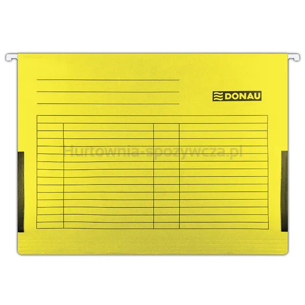 Donau Teczka Zawieszkowa Z Boczkami, A4, 230Gsm, Żółta 