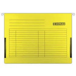 Donau Teczka zawieszkowa z boczkami, A4, 230gsm, żółta 