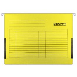 Donau Teczka zawieszkowa z boczkami, A4, 230gsm, żółta 