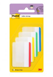 Post-It Zakładki indeksujące do archiwizacji (686-F1), PP, proste, 50,8x38,1mm, 4x6 kart., mix kolorów 