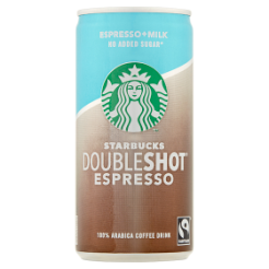 Starbucks Doubleshot Espresso Mleczny Napój Kawowy Bez Dodatku Cukru 200 Ml