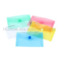 Teczka kopertowa, PP, A7, 85 x 120 x 8 mm, 0,18MIC na zatrzask, display, mix - 2