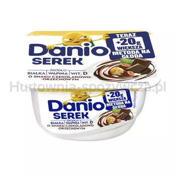 Danio Serek homogenizowany o smaku czekoladowo-orzechowym 150 g