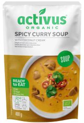 Zupa pikantne curry z kremem kokosowym i grzybami shiitake BIO 400 g