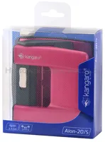 Kangaro DziurkaczAion-20/S, dziurkuje do 20 kartek, metalowy, w pudełku PP, różowy  - 2