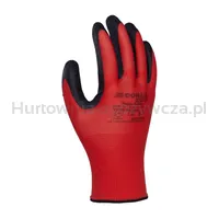 Rękawice DONAU SAFETY Super Latex, kat. II, rozm. 10, czerwone - 2