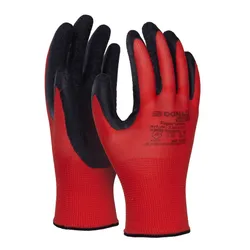 Rękawice Donau Safety Super Latex, Kat. Ii, Rozm. 10, Czerwone