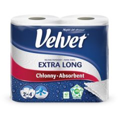 *Velvet Czysta Biel Najdłuższy Ręcznik Papierowy 2 Rolki