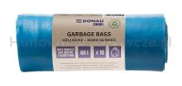 Worki na śmieci DONAU ECO, z uchwytami Knoties, 60l, 10 szt., niebieskie