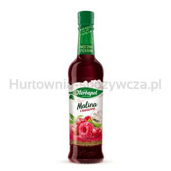 Herbapol Syrop Owocowy  Malina Z Żurawiną Z Wit. C, D, B6 I Cynkiem 420Ml
