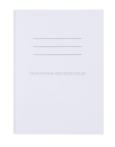 Skoroszyt OFFICE PRODUCTS Budget, karton, z fałdą, nadruk, A4, 250gsm, biały