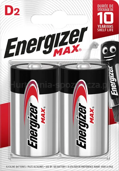 Bateria Energizer Max, D, Lr20, 1,5V, 2Szt.