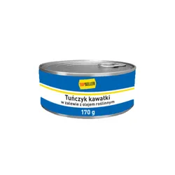 TOPSELLER Tuńczyk kawałki w zalewie z olejem roślinnym 170g
