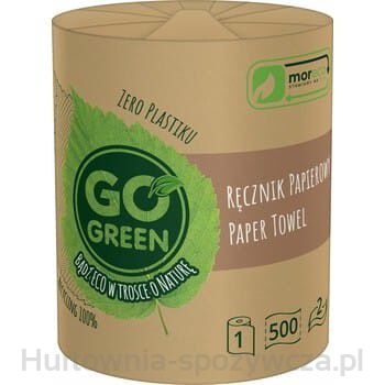 Go Green Ręcznik Papierowy 1 Rolka 500 Listków 2-Warstwowy