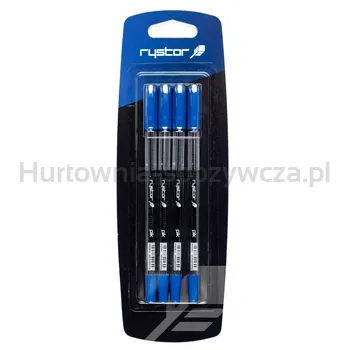 Rystor Długopis PIK-011 niebieski 4sztuki blister 