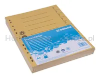Donau Przekładka karton A4, 235x300mm, 1-10, 1 karta, żółta  - 2