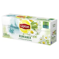 Herbata ziołowa Lipton Rumianek z trawą cytrynową 20 torebek 20g
