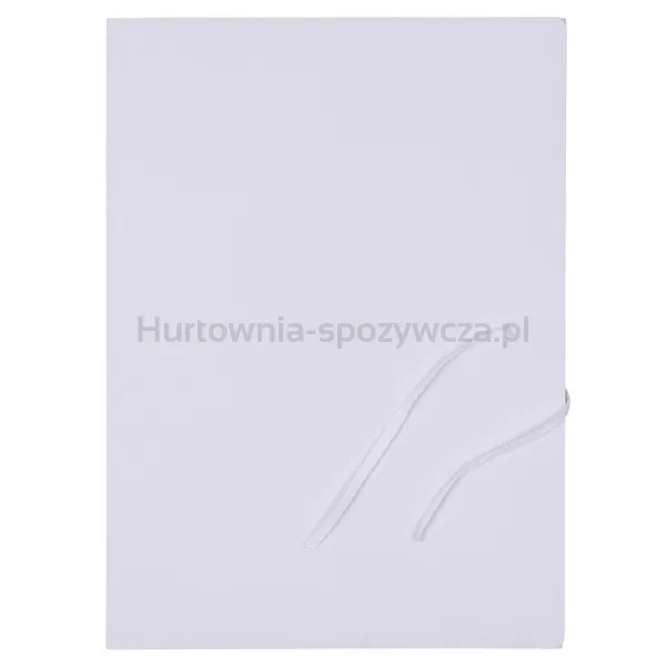 Teczka wiązana OFFICE PRODUCTS Budget, karton, A4, 250gsm, 3-skrz., biała