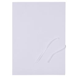 Teczka wiązana OFFICE PRODUCTS Budget, karton, A4, 250gsm, 3-skrz., biała