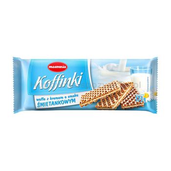 Magnolia Koffinki Wafle z kremem o smaku śmietankowym 175g