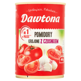 Dawtona Pomidory Krojone Z Czosnkiem 400G 