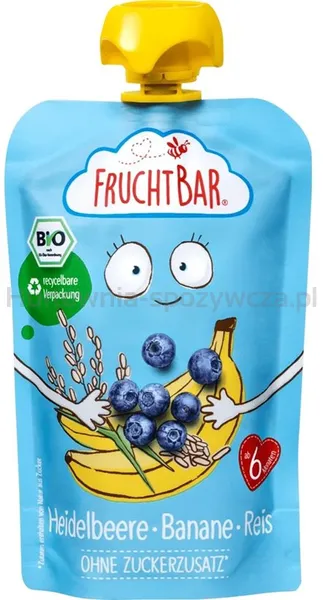Mus borówka, banan, ryż BIO 100 g