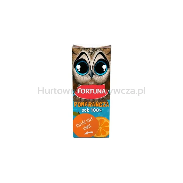 Fortuna Zwierzaki Sok 100% Pomarańcza kartonik 200 ml