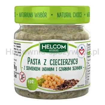 Helcom Pasta Z Ciecierzycy Z Siemieniem Lnianym I Czarnym Sezamem 225 Ml  Naturalnie