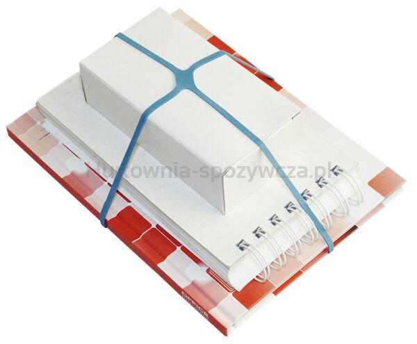 Q-Connect Gumki krzyżowe  0,1kg, średnica 50mm, mix kolorów  - 4